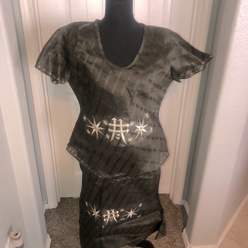 African Attire skirt set